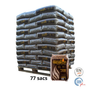 Granulés de bois ENERBIO - 1 Palette de 77 sacs - 5.60€ le sac