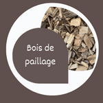 Copeaux de bois paillage jardin aire de jeux